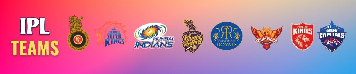 Ten teams participate in IPL mostly every year